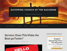 Tablet Screenshot of dayspringnaz.org